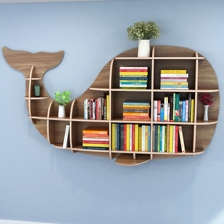 Kids Creative Dolphin & Whale Bookshelf Locker Wooden