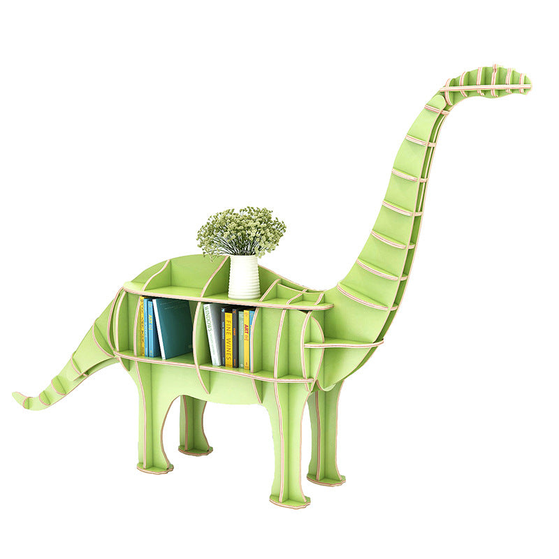 Kids Creative Dinosaur Bookshelf Locker Wooden