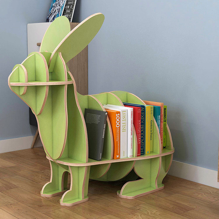 Kids Creative Rabbits Bookshelf Locker Wooden