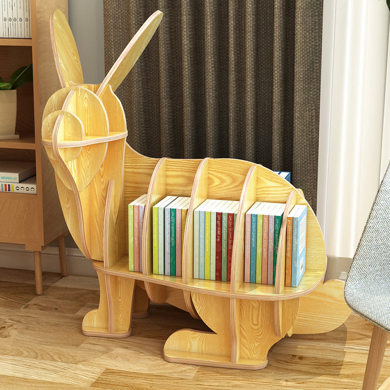 Kids Creative Rabbits Bookshelf Locker Wooden