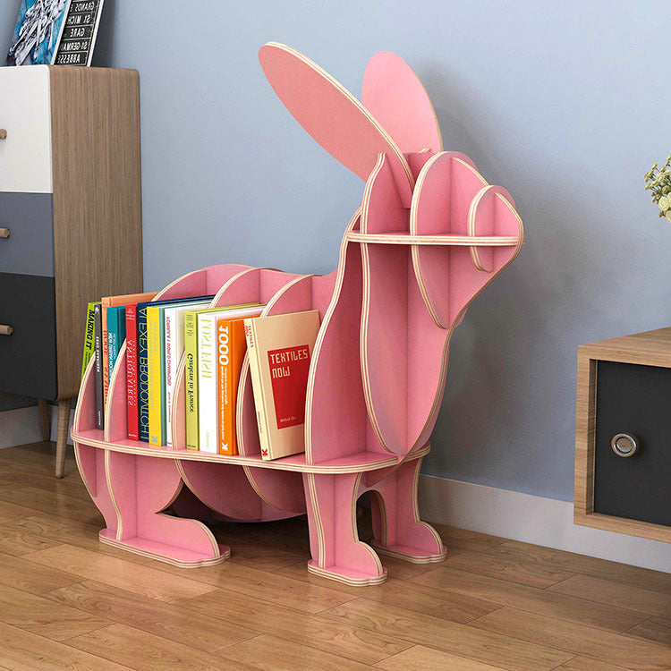 Kids Creative Rabbits Bookshelf Locker Wooden