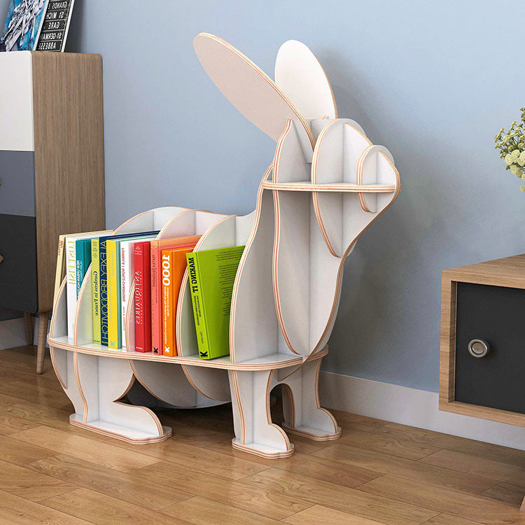 Kids Creative Rabbits Bookshelf Locker Wooden