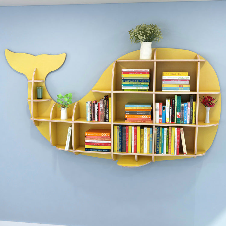 Kids Creative Dolphin & Whale Bookshelf Locker Wooden